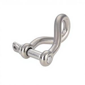 Manille de torsion antidérapante à levage rapide de 8 mm en acier inoxydable, accessoires de quincaillerie marine et extérieure pour yachts - Product Image 4