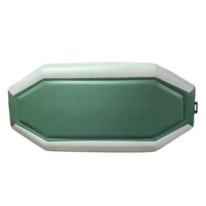 Bateau pneumatique en PVC de 3,3 m et 0,9 mm avec rames et sièges, annexe gonflable robuste avec support de transom pour la pêche et les loisirs - Product Image 4