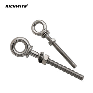 RICHWITS Stainless Steel Eye Bolt Long Thread With Nut For Lifting And Marine Use - Product Image 2