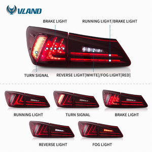 Feux arrière modifiés Vland, feux arrière LED fumés pour Lexus IS250 IS350 ISF 2006 2007 2008 2009 2010 2011 <span class=keywords><strong>2012</strong></span> - Product Image 2