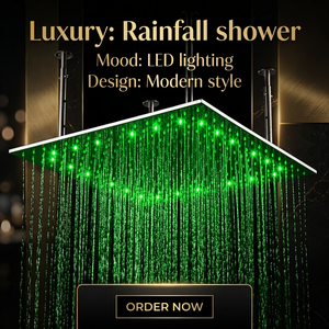 Pommeau de <span class=keywords><strong>douche</strong></span> LED moderne ODM de 20 pouces en acier inoxydable 304 épaissi avec lumière à 3 couleurs changeantes <span class=keywords><strong>pour</strong></span> salle de bain - Product Image 1