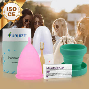 <span class=keywords><strong>Copa</strong></span> <span class=keywords><strong>Menstrual</strong></span> Furuize Cómoda, Servicio OEM ODM de Marca Privada, Multicolor, Portátil, Reutilizable - Product Image 1