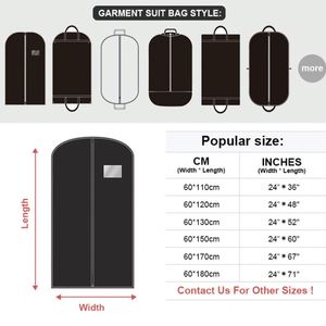 ถุงคลุมเสื้อผ้าสีแดงสำหรับชุดสูท กางเกง ชุดราตรี ชุดเดรส - Product Image 2