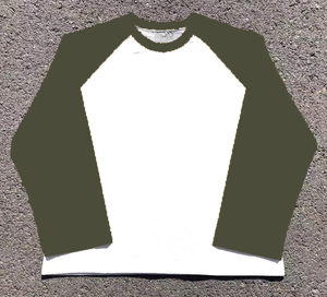 270gsm zwaargewicht heren raglan shirt met lange mouwen, custom print, lange mouw t-shirt heren, 100% katoen, unisex - Product Image 3