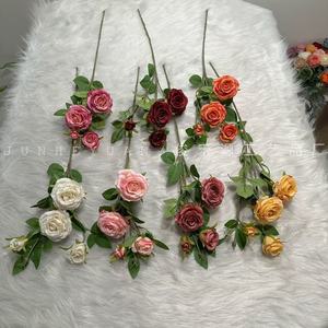 Bouquet de roses artificielles Junheyuan 202, décoration intérieure pour mariage et maison, arrangement floral - Product Image 4