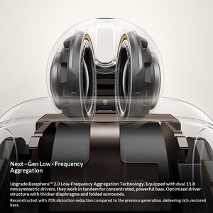 SHOKZ OpenDots <span class=keywords><strong>2</strong></span> Écouteurs Bluetooth à Clipser Ouverts pour la Course et le Sport, Réduction de Bruit d'Appel IA, Légers et Confortables E320 - Product Image 3