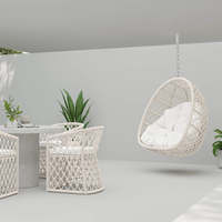 Vente directe des fabricants de chaises suspendues en aluminium modernes de haute qualité pour adultes et enfants, pour l'extérieur
