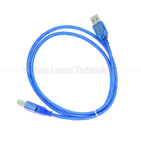 Kabel Ekstensi Printer USB 2.0 a Male ke Tipe B, Konduktor Tembaga Murni, Berlapis PVC, Terlindungi Jalinan, 0.5m 1m 2m 3m