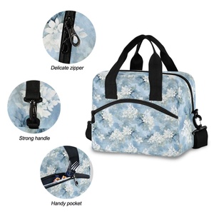Fashionable 19-Pack Insulated Lunch Cooler Bag Custom Aloha Palaka Polyester Food Storage Thermal Stylish Cooler Lunch Bag - Product Image 5