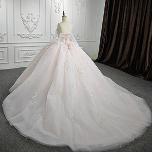 ชุดเดรสสำหรับเด็กผู้หญิง15คนชุดราตรีลูกไม้สีชมพูเจ้าหญิง5832 Janceanera - Product Image 4