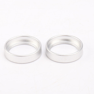 Aluminum <b>Button</b> Cap Ring Metal Round Polished Nickel-Free For Hardware Accessories - Product Image 4