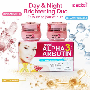 Crème <span class=keywords><strong>visage</strong></span> jour et nuit 2-en-1 avec arbutine, vitamine E, super blanchissante, éclaircissante, <span class=keywords><strong>anti</strong></span>-imperfections, hydratante et réparatrice - Product Image 2
