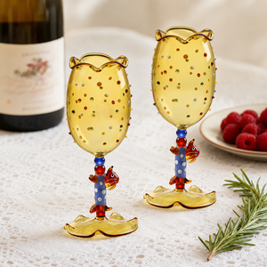 Verre à vin en verre 3D fait main en forme de chien saucisse, mignon et personnalisé, pour jus, boissons froides, cocktails, idéal pour la maison, les fêtes ou comme cadeau - Product Image 4