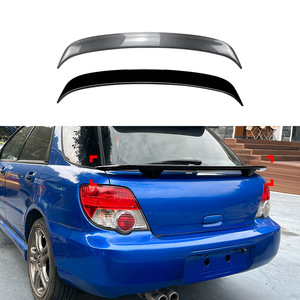 Subaru Impreza WRX Rear Spoiler Piano <b>Black</b> Carbon Fiber Texture 2001-2007 Ducktail ABS <b>Trunk</b> Wing - Product Image 1