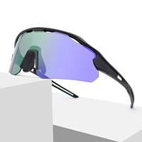 Lunettes de soleil de cyclisme anti-UV personnalisées avec logo, lunettes de sport polarisées coupe-vent pour hommes et femmes