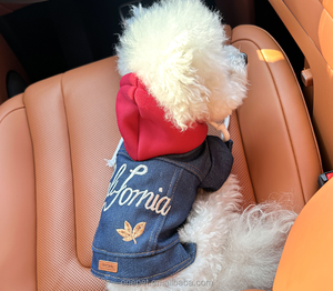 Modisches Design Hunde-Jeansjacke mit Stickereimuster Haustier-Bekleidungslieferant Hundekleidung Jeans-Hundejacke Sport - Product Image 2