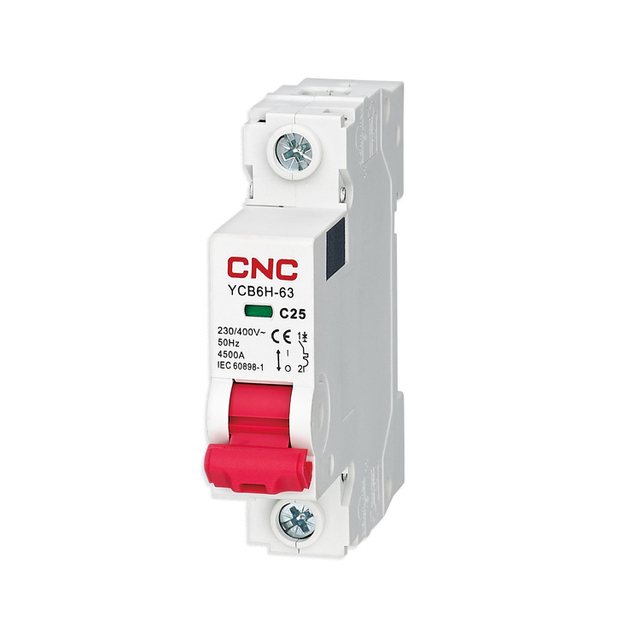 CNC Electric High Flame Retardant 1P 2P 3P 4P 230/400V Din Rail AC 63A Miniature Circuit Breaker MCB
