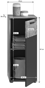 Moderno Design tedesco cinque pezzi bagno mobile lavabo X12B8B05 con lavandino per lo stoccaggio e lo stile - Product Image 6