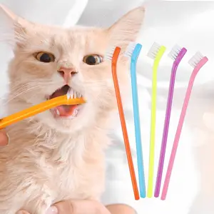3件套狗牙刷牙齿清洁口臭护理无毒牙刷工具狗猫清洁用品宠物配件