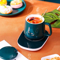 Chauffe-tasse 55 en 1 : Tapis chauffant USB à température constante pour tasses, mugs, lait, thé, eau – Idéal pour la maison et le bureau