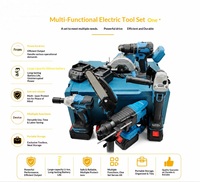 Ensemble d'outils électriques sans fil OEM 21V 5 pièces, marteau perforateur, meuleuse d'angle, clé à chocs, perceuse, tronçonneuse, kit combiné 800W, garantie de 6 mois