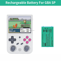 GBA SP paket baterai Lithium isi ulang untuk GBA SP 3.7V 850mAh Gameboy baterai muka