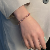 2025 nouveau personnalisé croix chaîne Bracelet mode chaîne Bracelet Style polyvalent main accessoires en gros