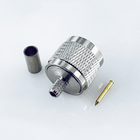 Conector Macho Tipo N para Cable RG58 RG223 RG400 LMR195 LMR200