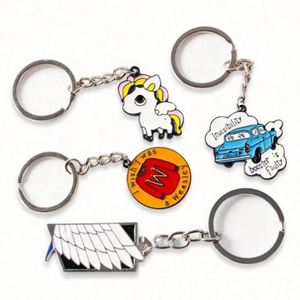 Llaveros Promocionales con Logotipo, Esmalte Suave, Doble Cara, Chapados en Oro/Plata, con Diseño de Caballo, de Aleación de Zinc, Anillo Metálico Personalizado - Product Image 1