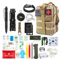 Fourniture d'une trousse de survie 45 en 1 Outils d'équipement de survie tactique EDC Trousses de premiers soins