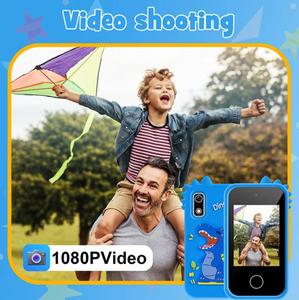 צעצוע סמארטפון לילדים מסך מגע רב תכליתי בגודל 2.8 אינץ' עם מצלמה כפולה מובנית משחקים מרובים צעצועי ילדים - Product Image 3