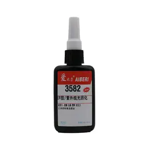 Pegamento Adhesivo <span class=keywords><strong>UV</strong></span> de Curado Rápido 3582 para <span class=keywords><strong>Vidrio</strong></span> a <span class=keywords><strong>Vidrio</strong></span> y <span class=keywords><strong>Vidrio</strong></span> a Metal - Product Image 1