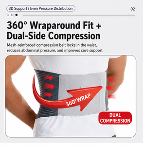 <span class=keywords><strong>Ceinture</strong></span> de soutien lombaire respirante et réglable pour soulager les douleurs du bas du <span class=keywords><strong>dos</strong></span>, idéale pour la gym, le <span class=keywords><strong>travail</strong></span> et la musculation - Product Image 2