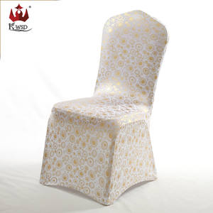 Hot Sản phẩm bán chạy Deluxe phong cách Vàng Vòng mẫu thiết kế ăn uống ghế bìa cho đám cưới - Product Image 3