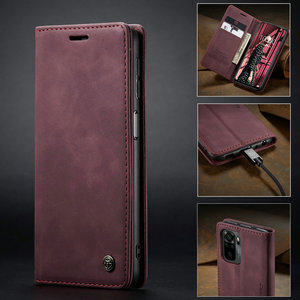 CaseMe ultima custodia per telefono in pelle PU per <span class=keywords><strong>Xiaomi</strong></span> Redmi <span class=keywords><strong>Note</strong></span> 10 4G funzione di supporto per carta Flip Cover compatibile con nota <span class=keywords><strong>9</strong></span>/8 <span class=keywords><strong>Pro</strong></span> - Product Image 3
