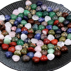 Pedras Naturais em Forma de Coração de 15mm, Cristais de Cura, Gemas em Lote para DIY Joias - Product Image 4