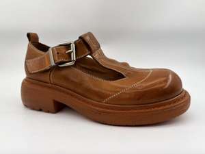 Zapatos de Baile Clásico de Alta Calidad, Negros, de Cuero Genuino, Planos, para Danza Folclórica, Representativos de Danza Nacional - Product Image 5