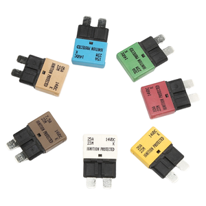 Disjoncteur automatique à profil bas ATC ATO 28V 32V DC 5A à 30A E37 T1 à réinitialisation automatique, fusibles à lame standard pour treuil, bateau, audio - Product Image 2