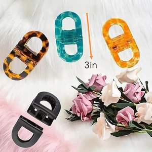 맞춤형 로고 자석 미끄럼 방지 헤어 클립 강력한 고정 중성 헤어 액세서리 여성 및 소녀용 자석 헤어 바렛 - Product Image 2