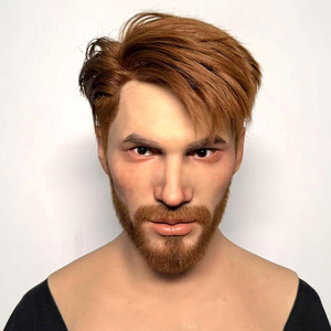 Masque en silicone réaliste de célébrité, couvre-tête, pour <span class=keywords><strong>maquillage</strong></span>, cosplay, fête, jeu de rôle, mascarade, masque en silicone artificiel pour homme - Product Image 1