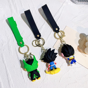 <span class=keywords><strong>Porte</strong></span>-clés en silicone de style américain <span class=keywords><strong>Dragon</strong></span> <span class=keywords><strong>Ball</strong></span> <span class=keywords><strong>Z</strong></span>, personnage de dessin animé de l'Anime Monkey King, figurine, pendentif, ornement suspendu - Product Image 4