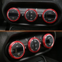 Anneau de décoration pour Jeep Renegade 2015 — 2017, accessoires d'intérieur de voiture, bouton-poussoir, cadre d'anneau pour climatisation