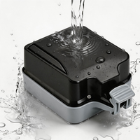 Boîtier de prise double IP66 encastré avec interrupteur, 5 prises, couvercle étanche à la pluie, boîtier résistant aux intempéries pour extérieur forte pluie