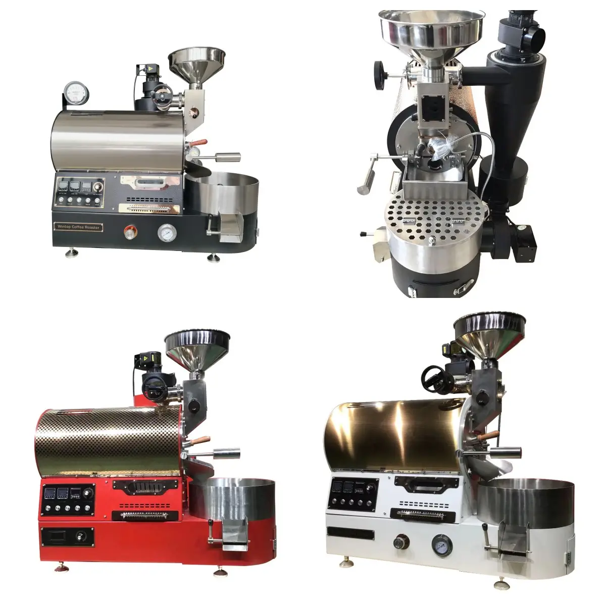 ماكينة تحميص القهوة من WINTOP سعة 1 كجم و2 كجم و3 كجم ماكينة تحميص صغيرة منزلية تجارية ماكينة تحميص للمقهى