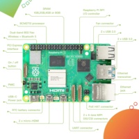 Yeni Orijinal Geliştirme Kartı Raspberry Pi 5 Kit Komple Modül 5 2/4/8GB Raspberry Pi 4B 16GB RAM Raspberry Pi 3B kasası