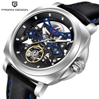 Montre mécanique de luxe Pagani Design PD-YS017 YS017 pour homme, design ajouré, automatique, lumineuse, étanche