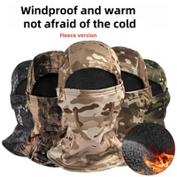 Masque camouflage en polaire polyester JW-172, chaud et coupe-vent, pour le cyclisme et le ski en hiver, protection contre le froid et le gel
