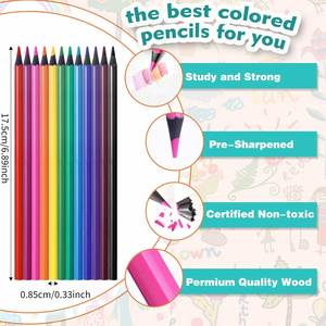 Juego de Lápices de Colores Promocionales para Dibujo, Regalo de Papelería con Logotipo Personalizado - Product Image 4