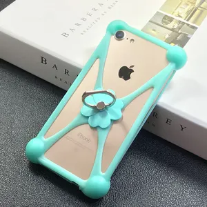 2022 New Lucky Clover Cover 3D Soft Silicon 4.0-6.0 Zoll Universal hülle für iPhone Samsung Xiaomi Huawei mehr mit Telefon ring