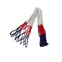 Filet de remplacement de basket-ball en polyester renforcé blanc, robuste, portable, réglable, résistant à la décoloration, facile à assembler, mobile